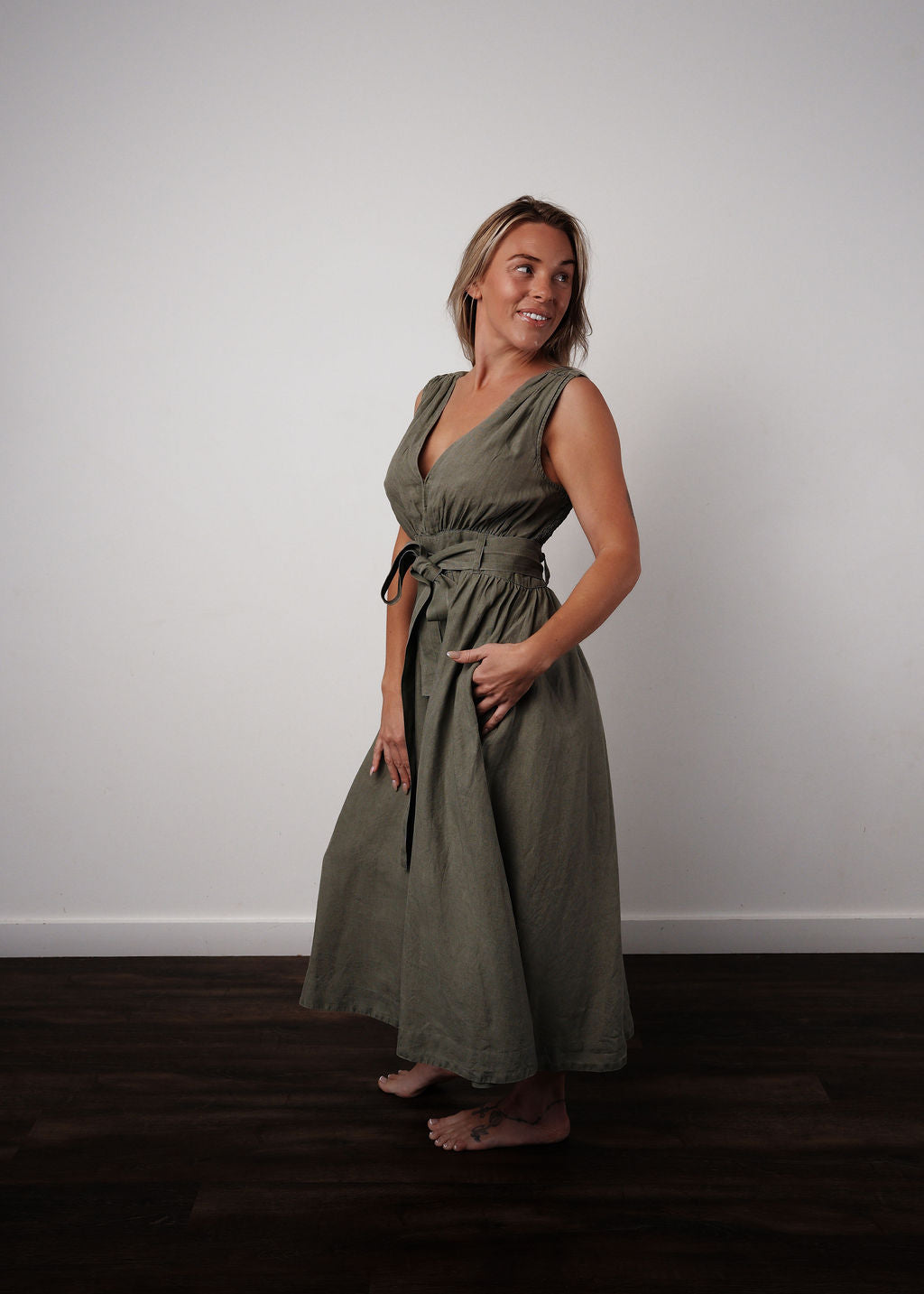 Freya Linen Dress