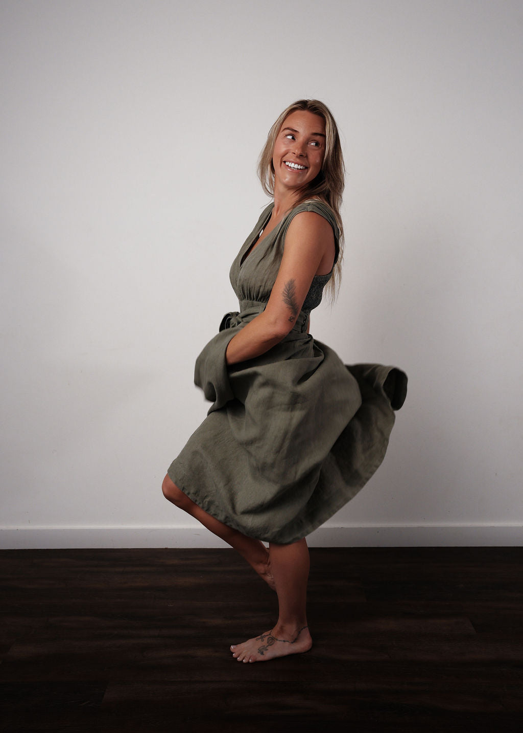 Freya Linen Dress