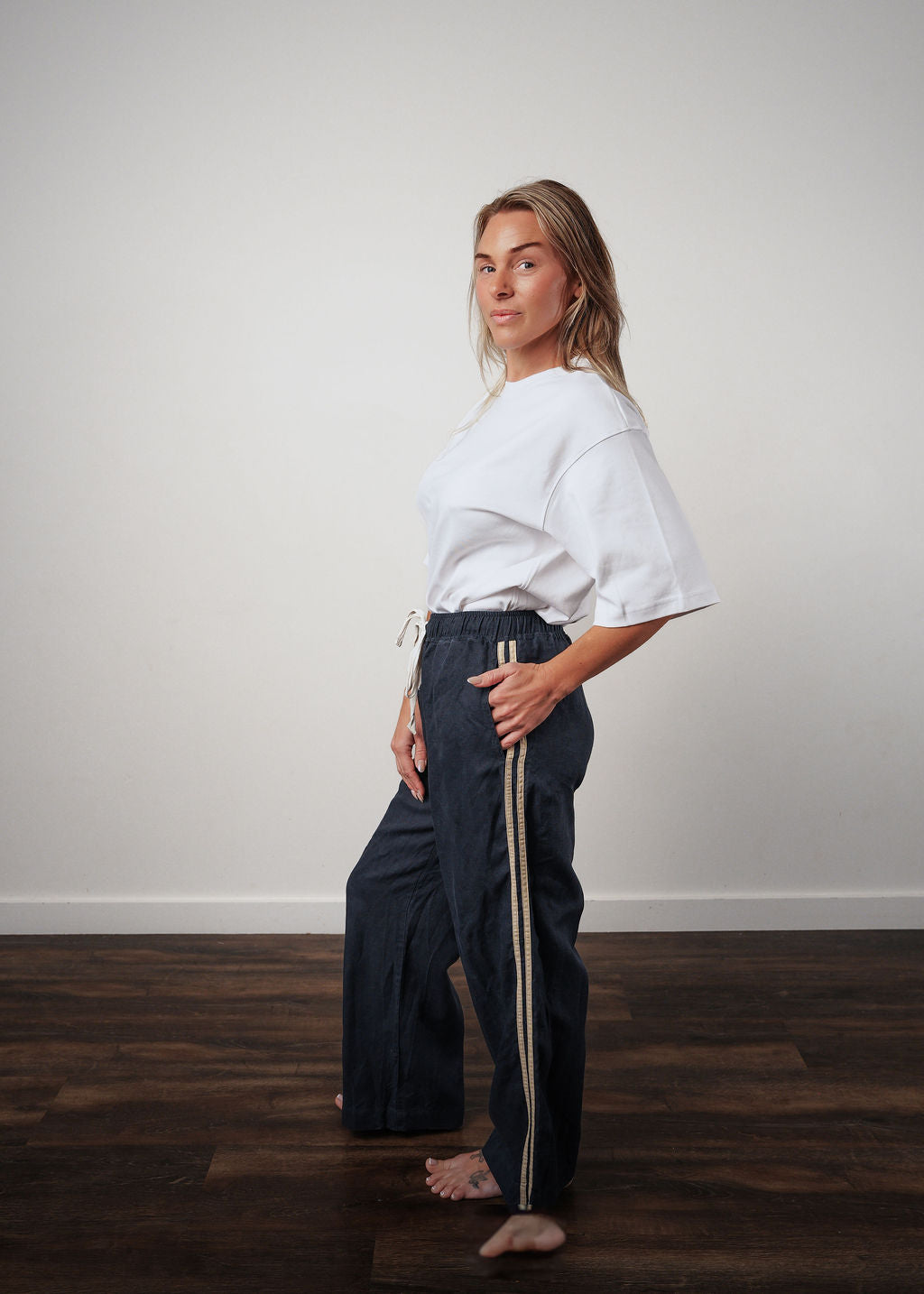 Daize Linen Racer Pant