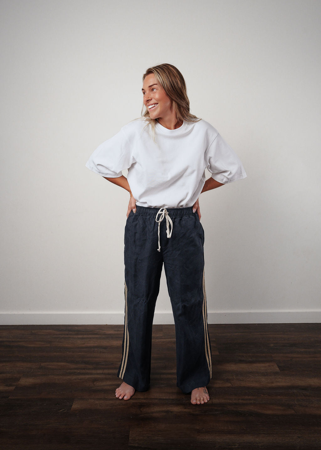 Daize Linen Racer Pant