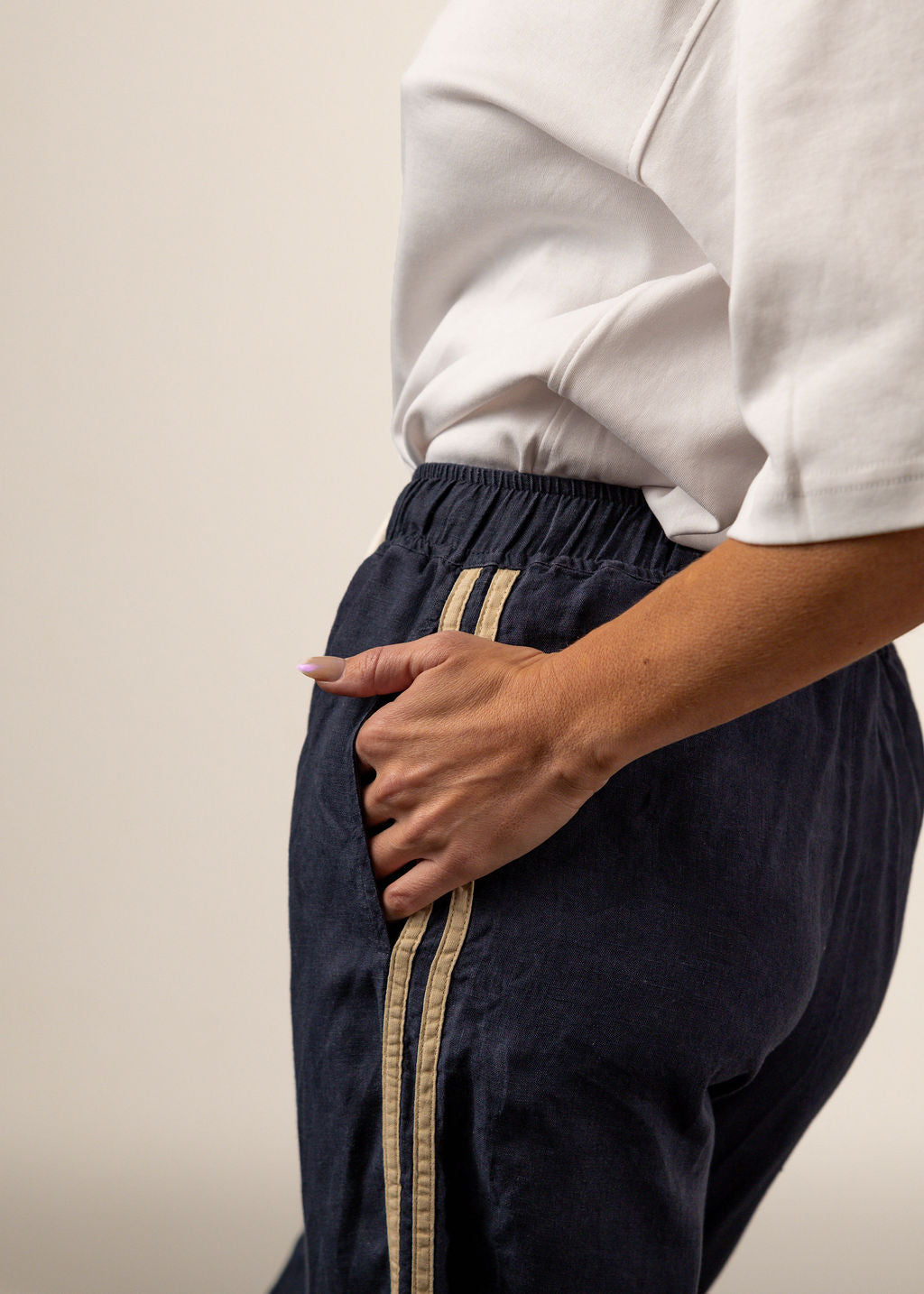 Daize Linen Racer Pant