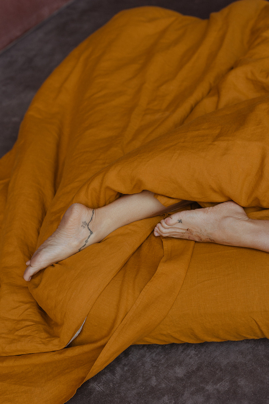 Linen Sheet Set in Marigold