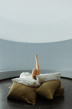 Linen Flat Sheet in Olive