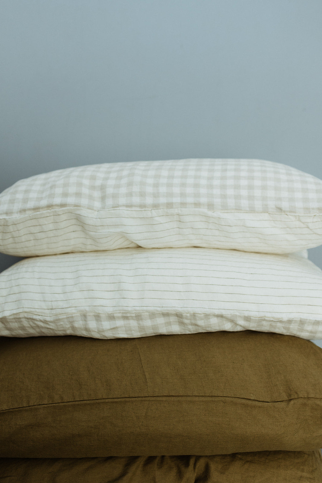 Linen Flat Sheet in Olive