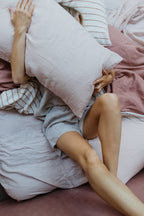 Linen Pillowcases in Fairy Floss Pink