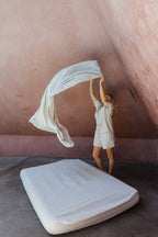 Linen Sheet Set in Pinstripe