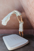 Linen Sheet Set in Pinstripe