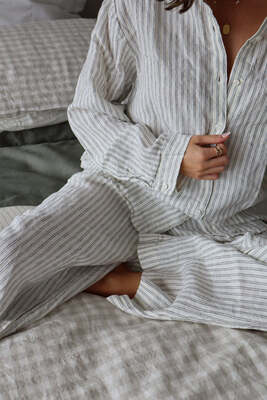 Night to Day Linen Long Sleeve Set