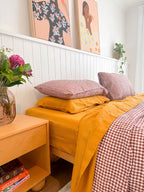 Linen Pillowcases in Marigold