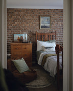 Linen Flat Sheet in Khaki